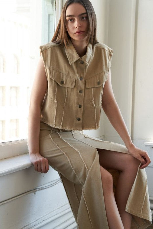 Fringed skirt & Vest Set 18 oct