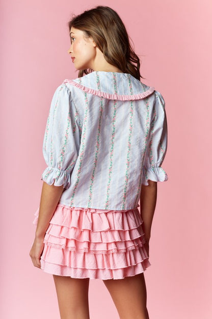 Ema embroidery top