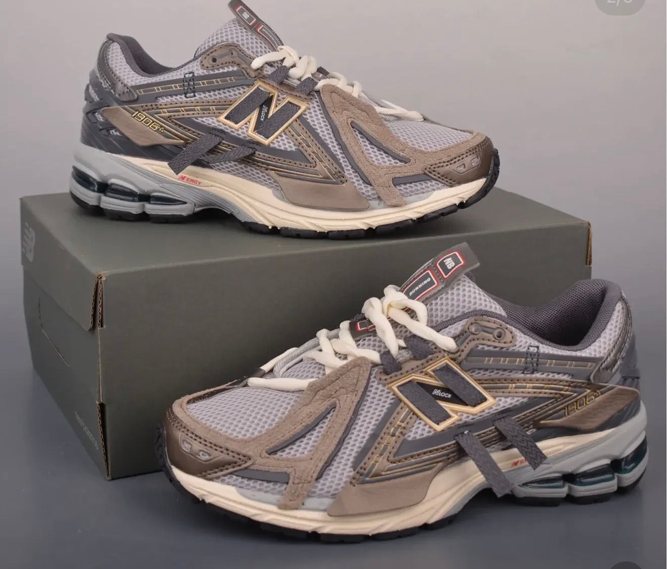 1906 Gold & Khaki New balance for women