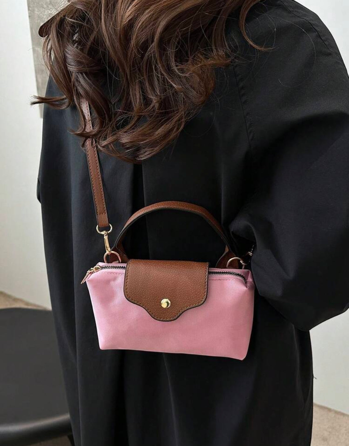 Pink  mini tote nylon Bag