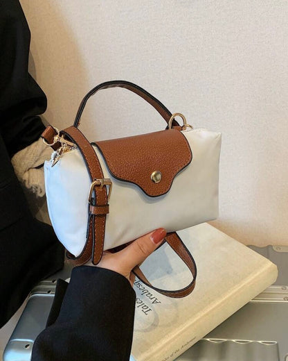 White mini tote nylon Bag