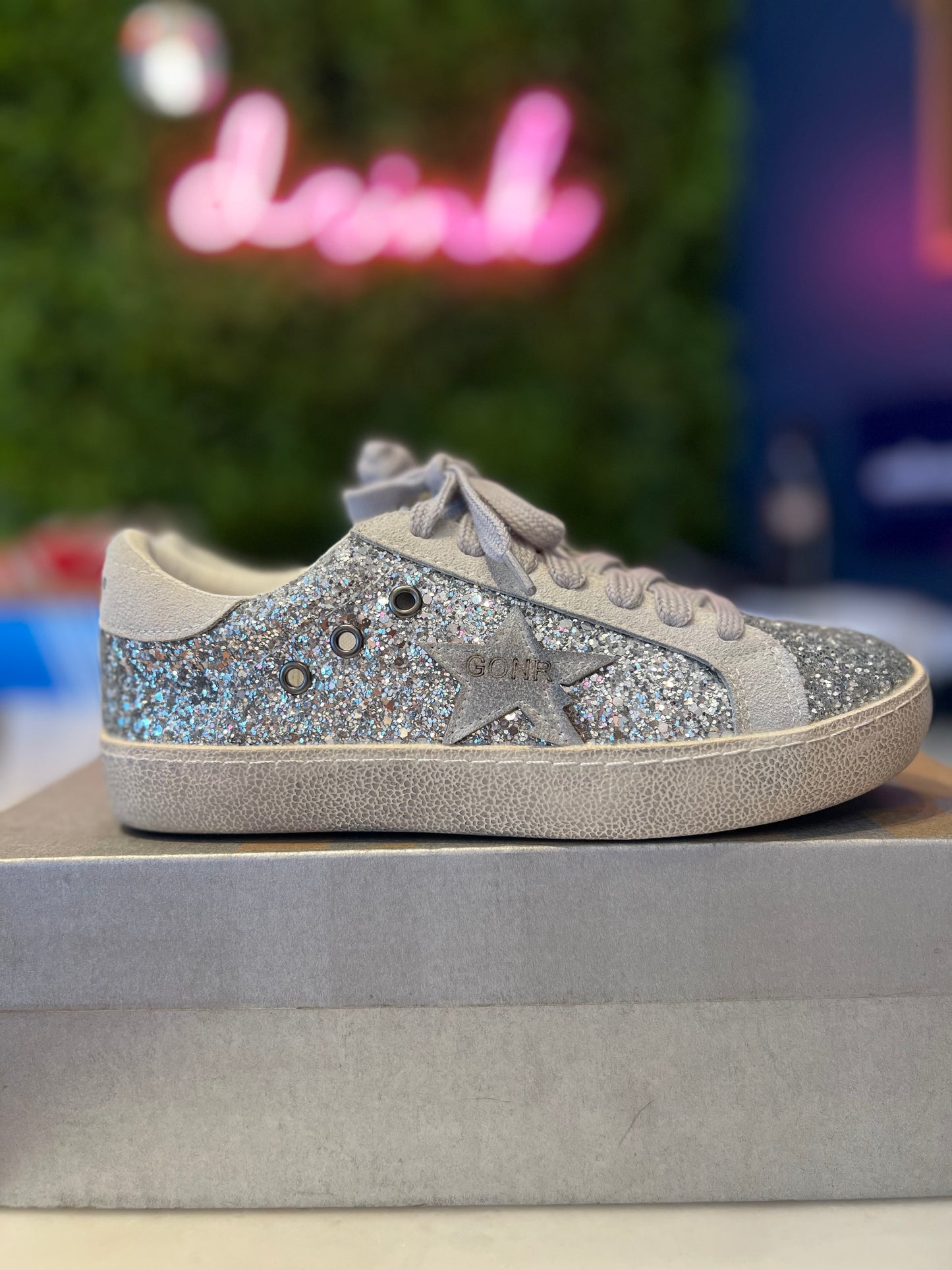 Glitter sneakers for adult