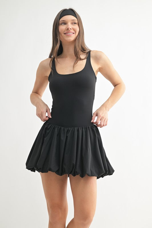 Black bubble dress