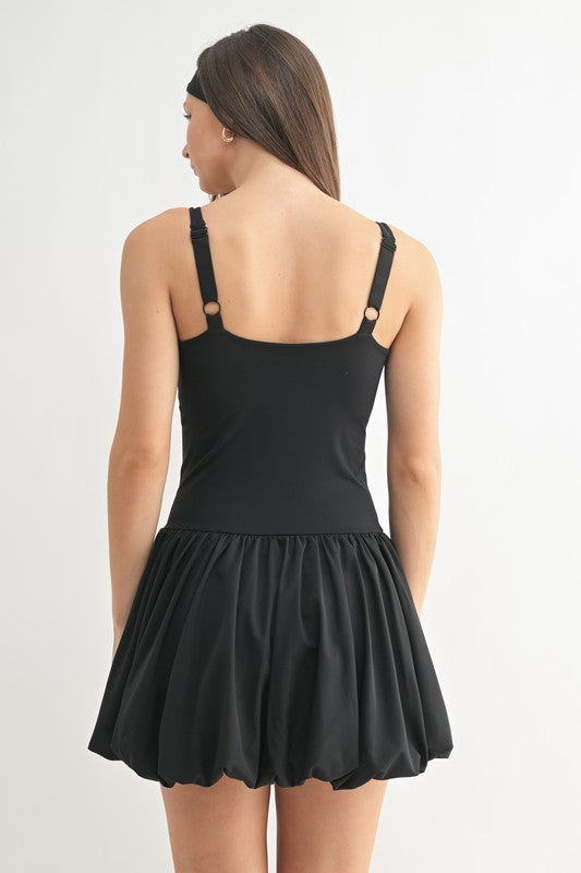 Black bubble dress