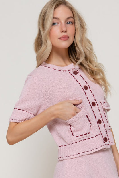 Pink embroidery top 22 marzo