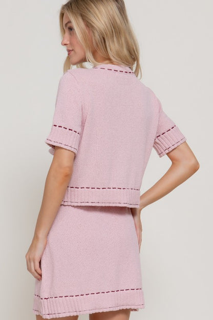 Pink embroidery top 22 marzo