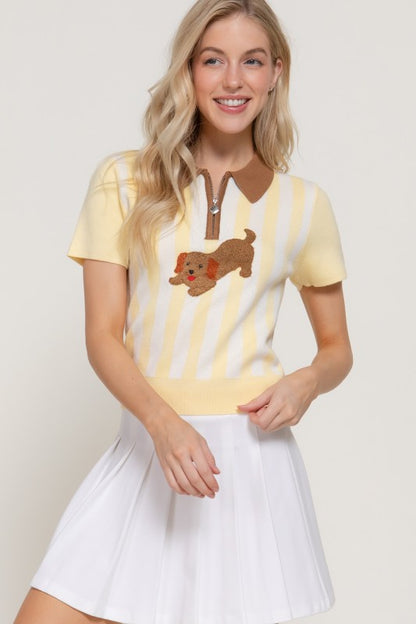 Butter yellow Knit top 22 marzo