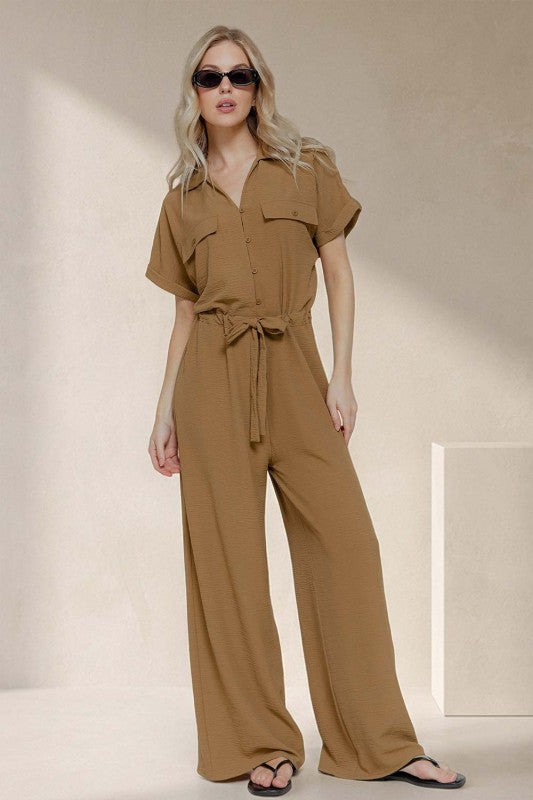 Khaki Comfy Jumpsuit 22 marzo