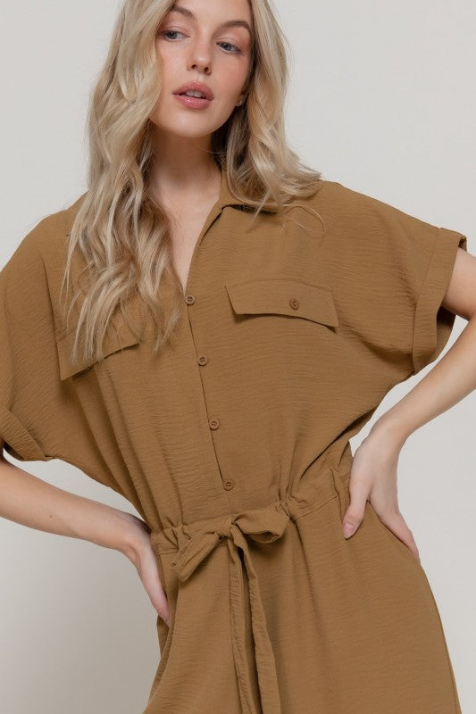 Khaki Comfy Jumpsuit 22 marzo