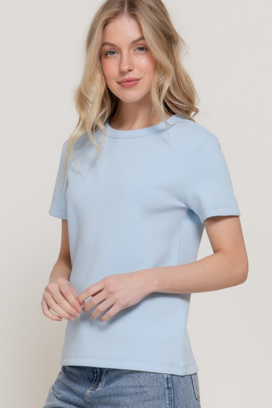 Light Blue 100% Cotton tshirt 22 marzo