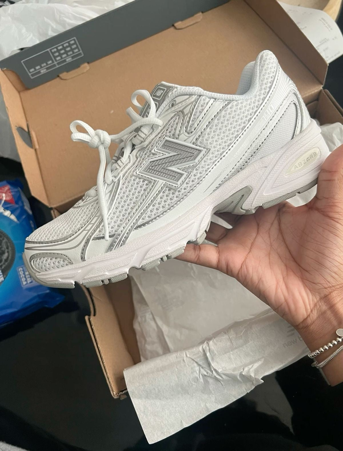 White 740 New Balance for Women