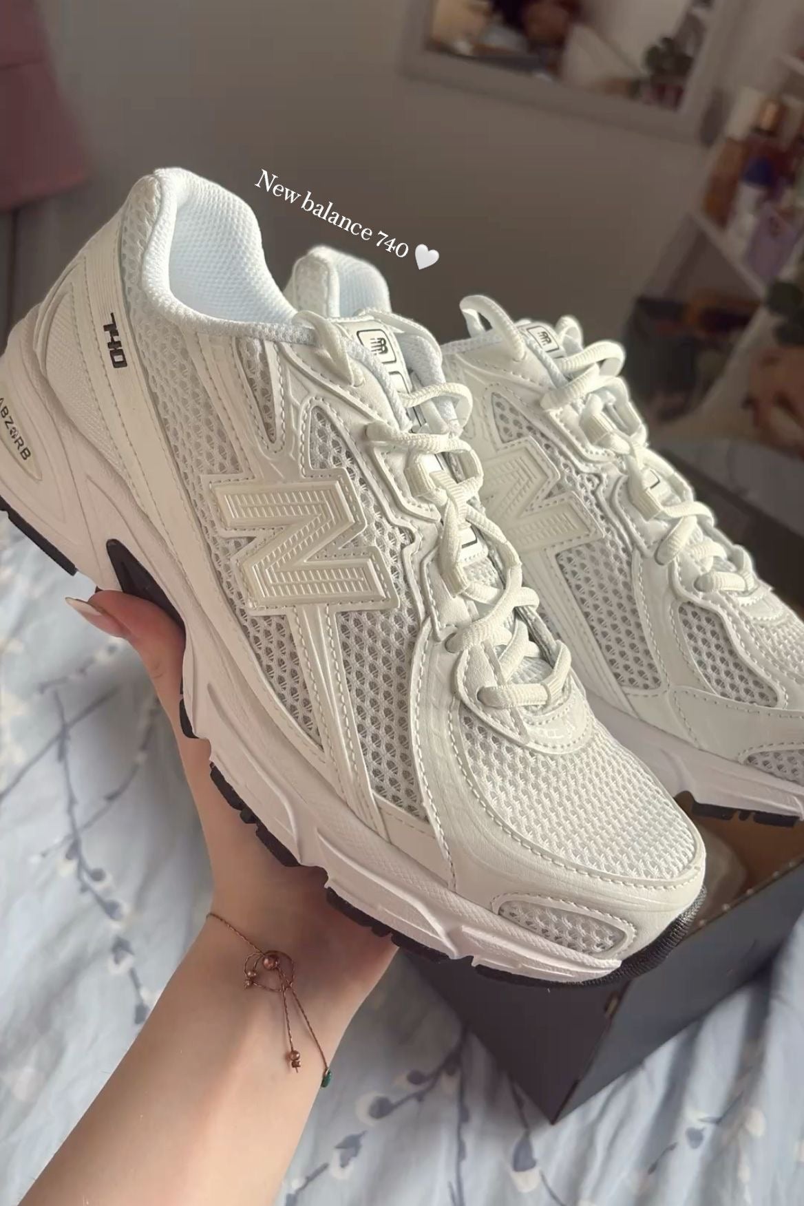 White 740 New Balance for Women