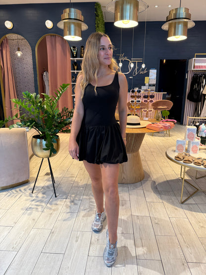 Black bubble dress