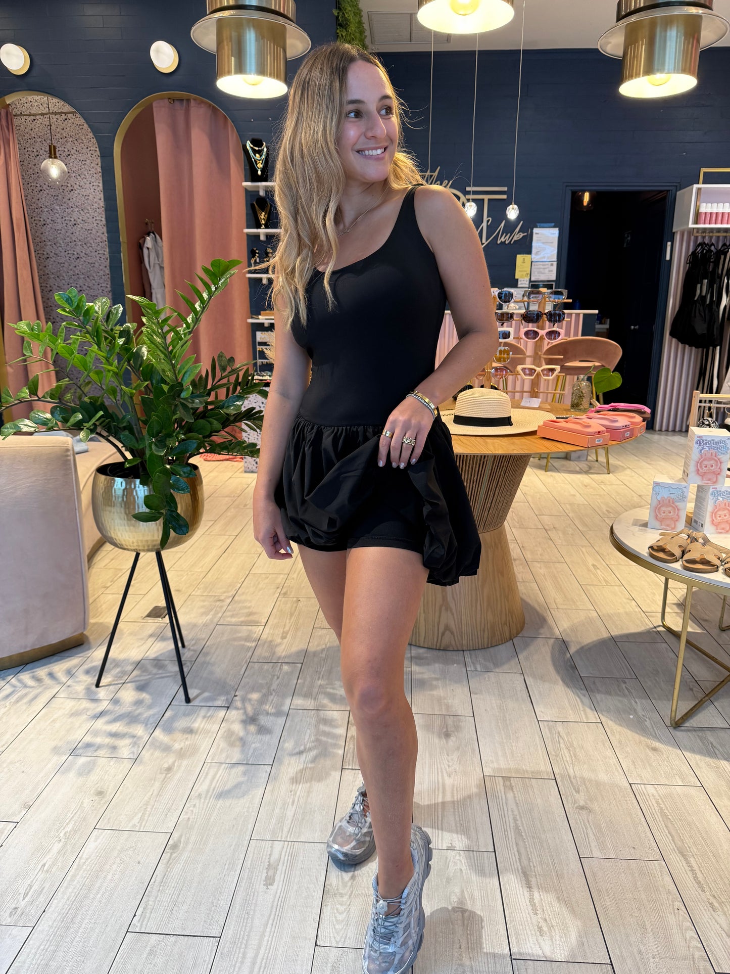 Black bubble dress