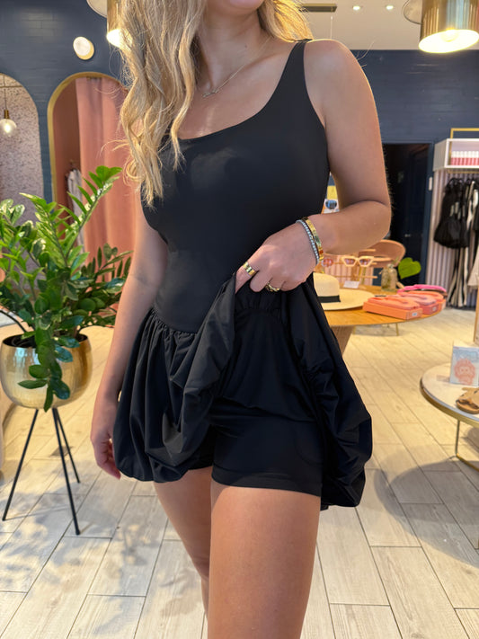 Black bubble dress