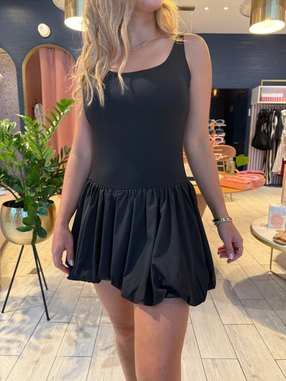 Black bubble dress