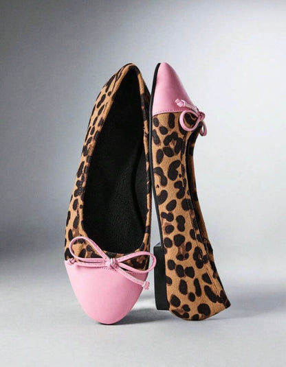 Leopard & Pink Flats