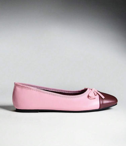 Pink & Burgundy Flats