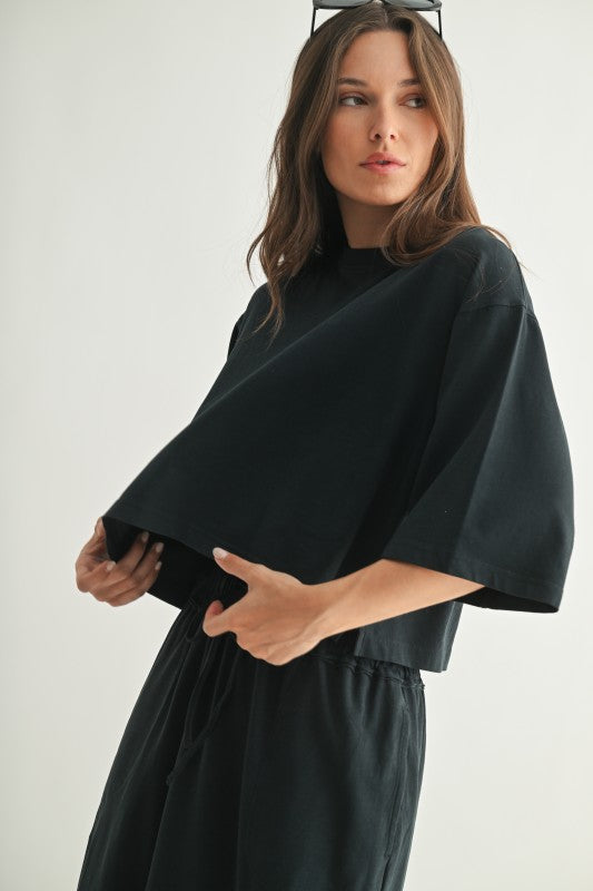 Black Tzniut skirt & top PIMA COTTON SET