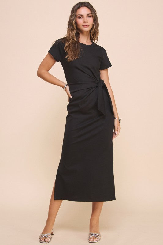 Black Fridas  tie in front dress
