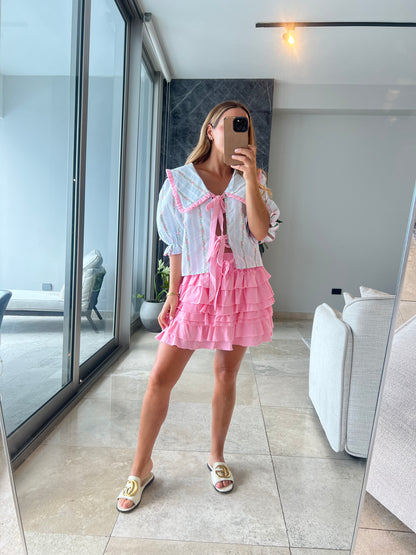 Ema embroidery top