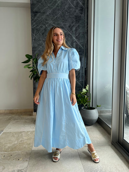 Light Blue midi Dress