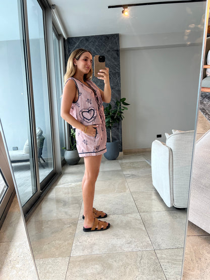 Embroidery Ema cute set