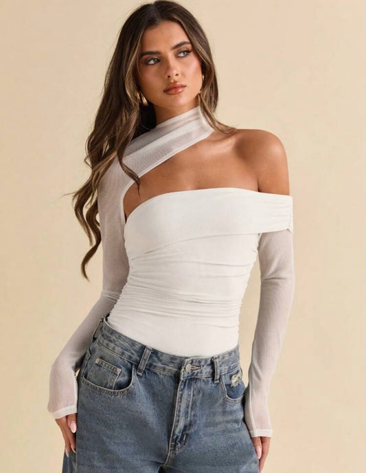 White bodysuit 6 mayo