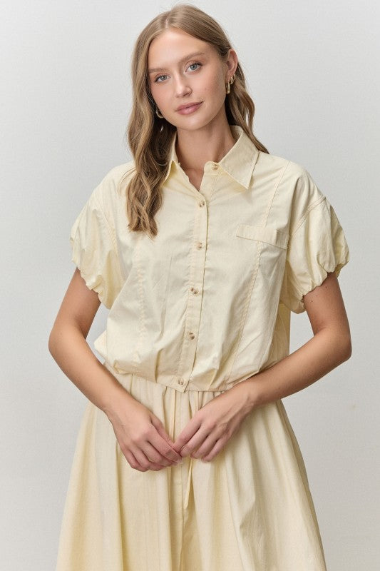 Butter yellow  Tzniut skirt set