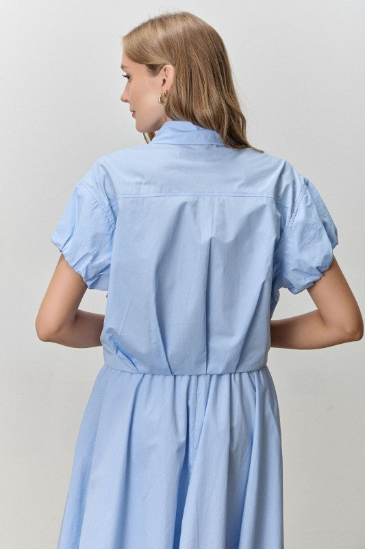 Light Blue Tzniut skirt set 3 abril