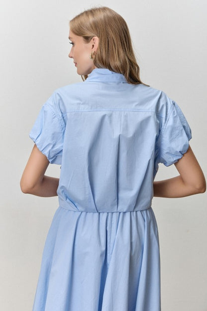 Light Blue Tzniut skirt set 3 abril