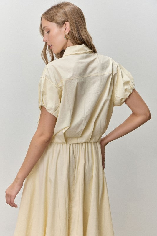 Butter yellow  Tzniut skirt set