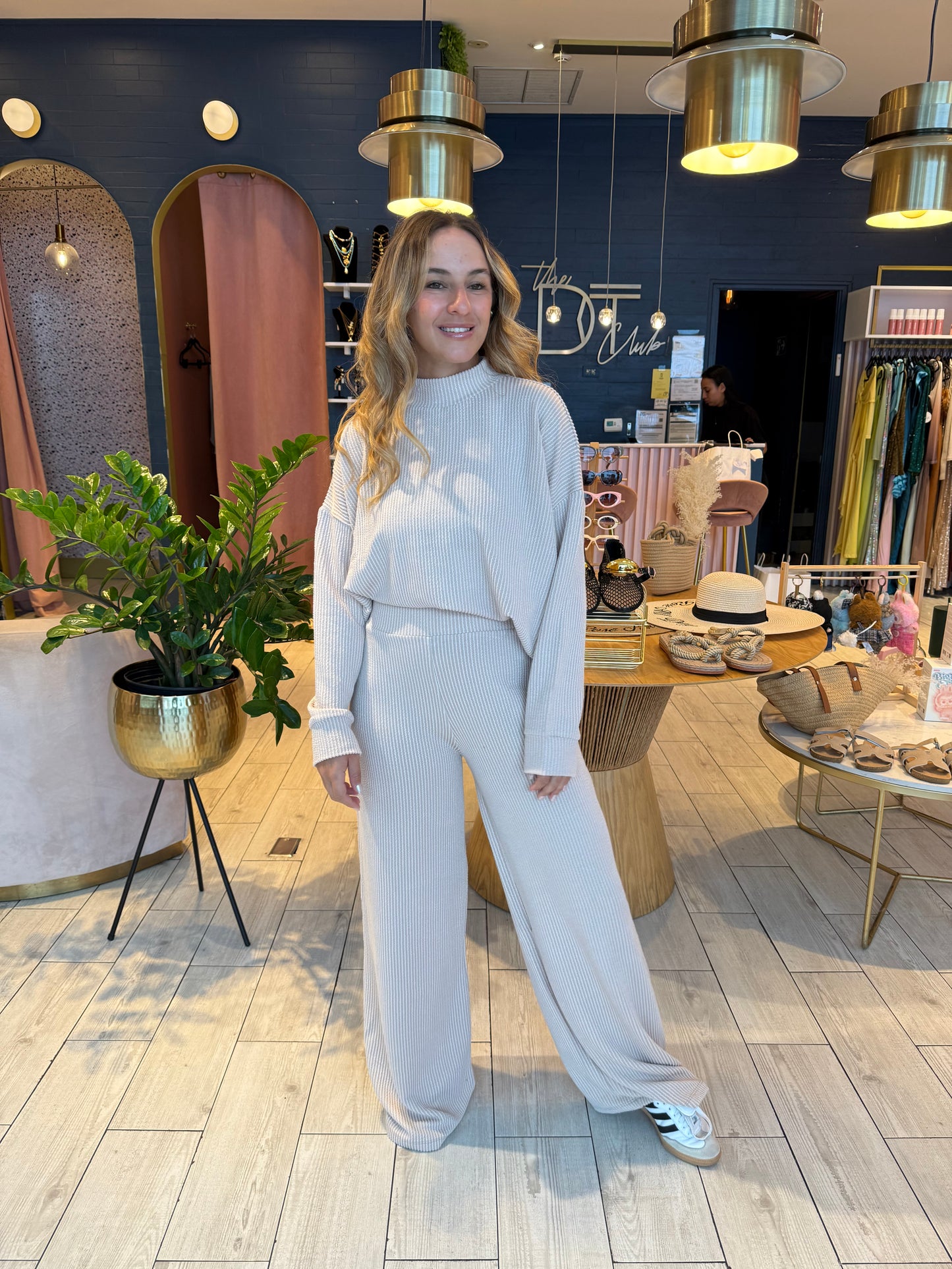 Nude ribbed set de viaje