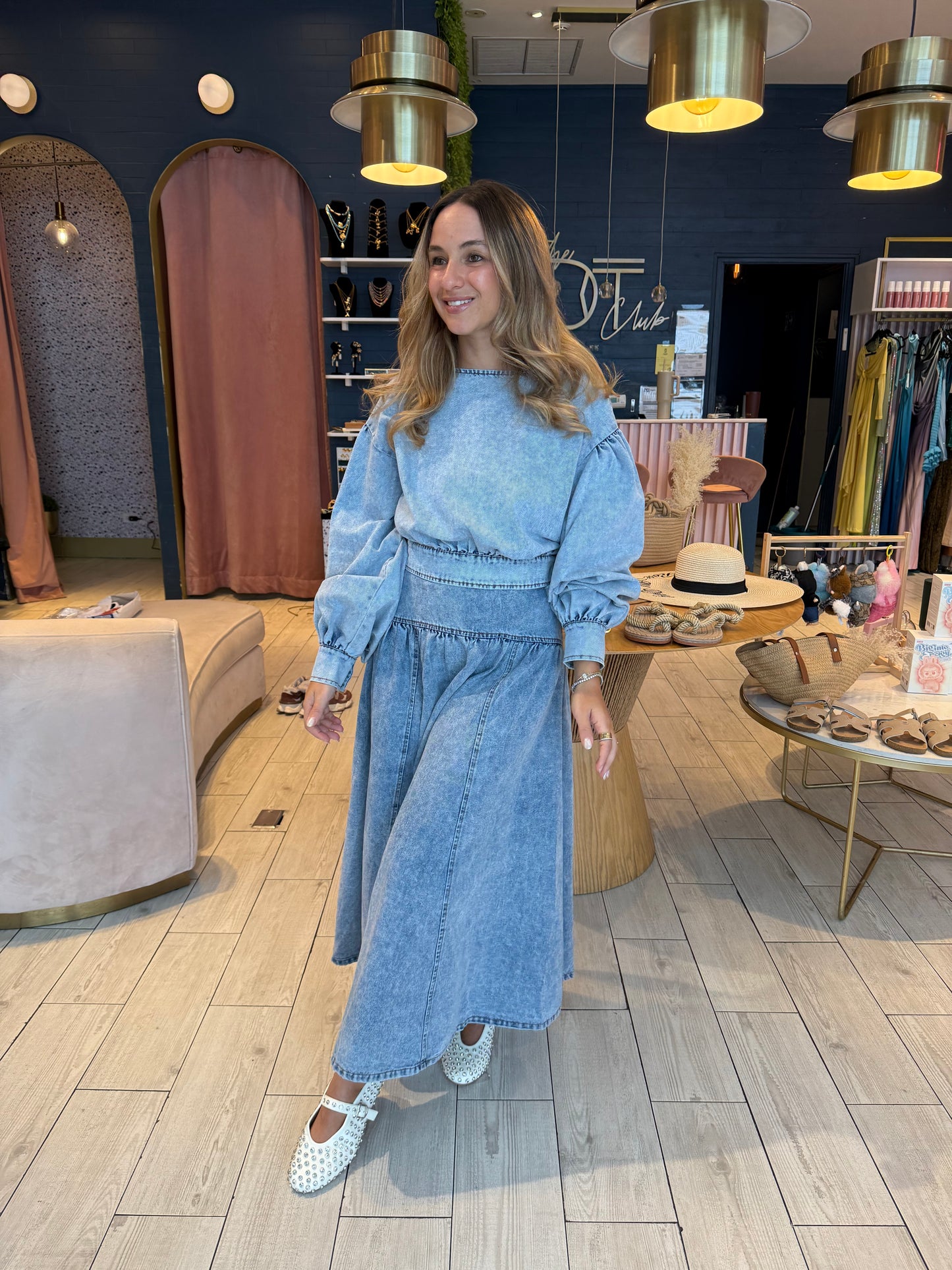 Denim tzniut set BLACK WEEK