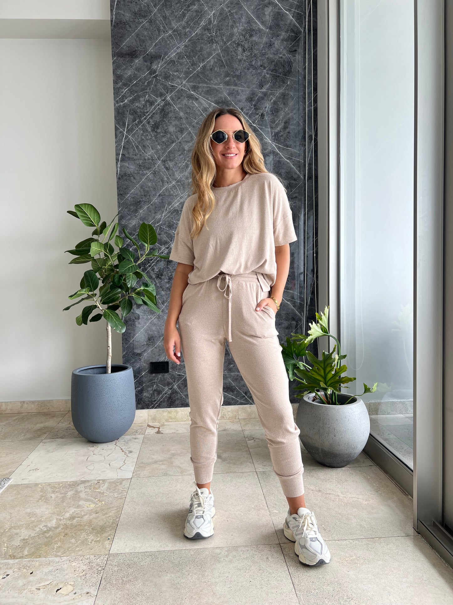 Nude jogger set de viaje