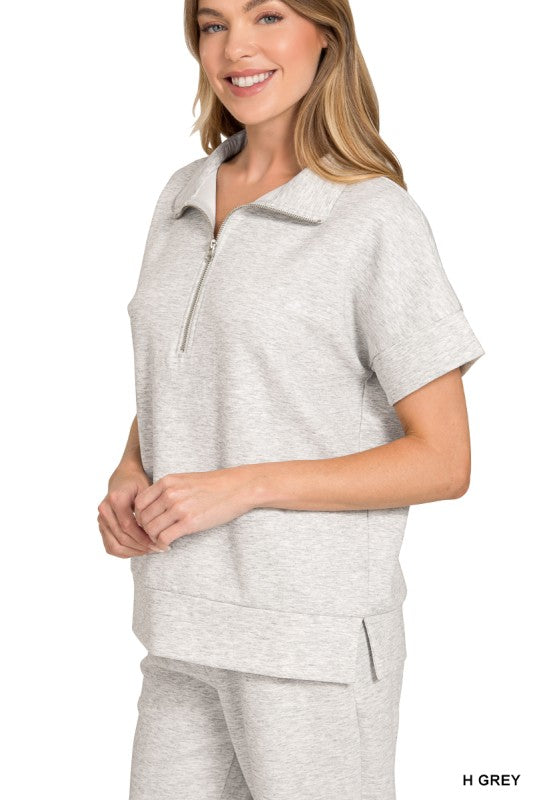 Grey Collared zipper set de viaje 20 junio