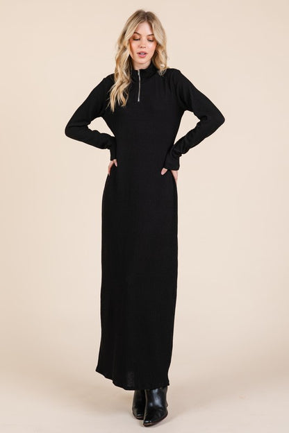 Black Cotton Tzniut Dress