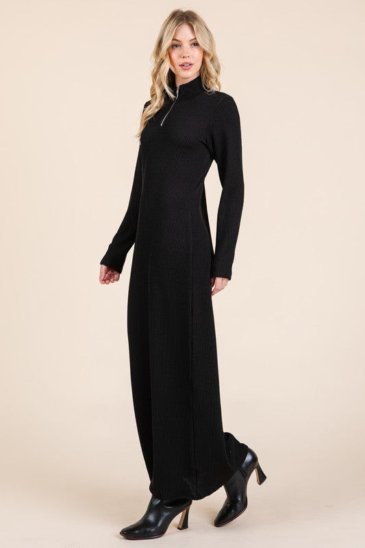 Black Cotton Tzniut Dress