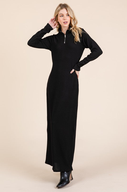 Black Cotton Tzniut Dress