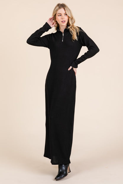 Black Cotton Tzniut Dress