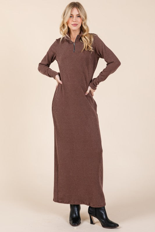 Brown Cotton Tzniut Dress 7 nov