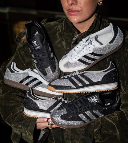 White rhinestones sambas -14 Days