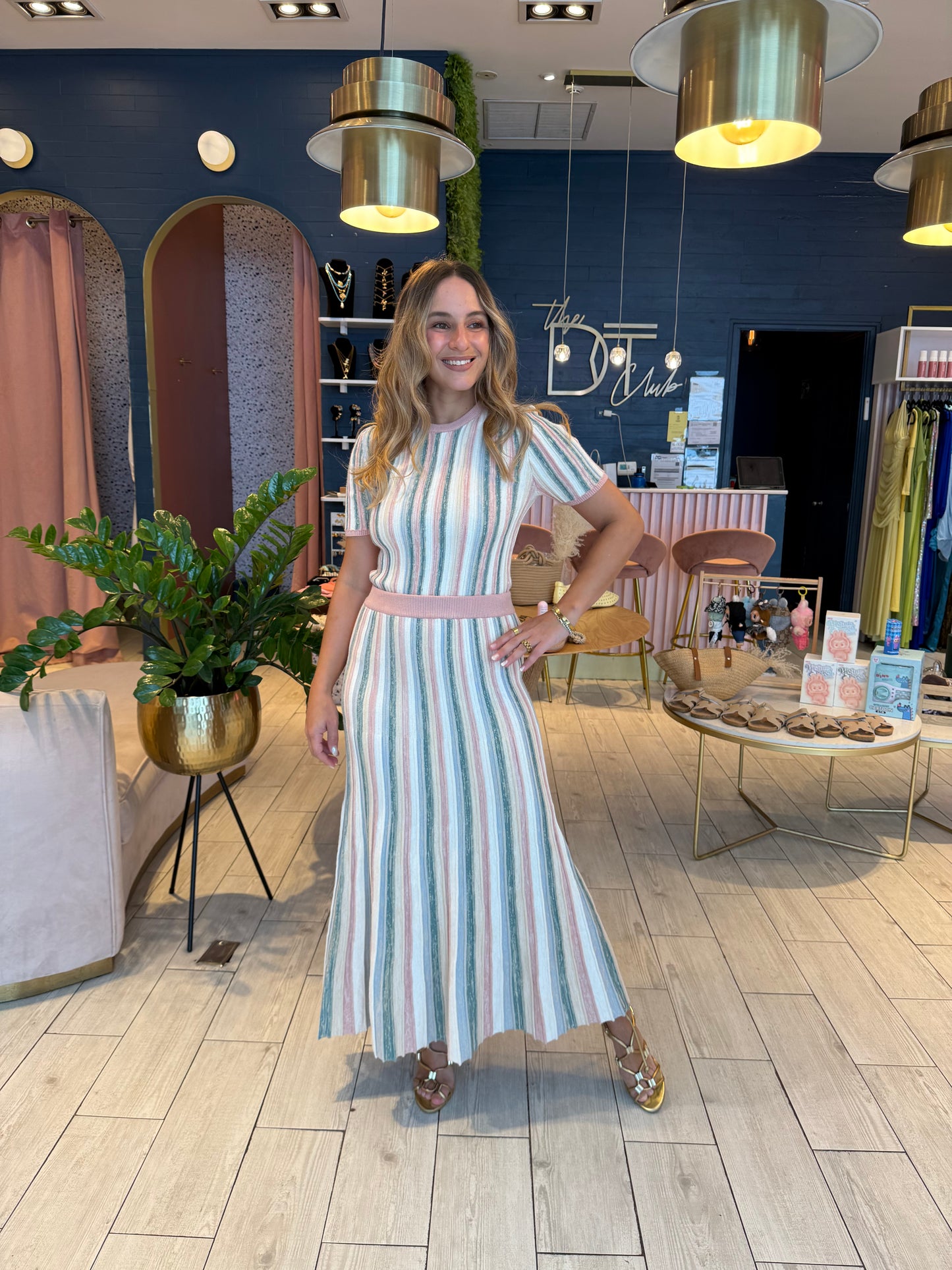 Knitted Ariele's skirt set