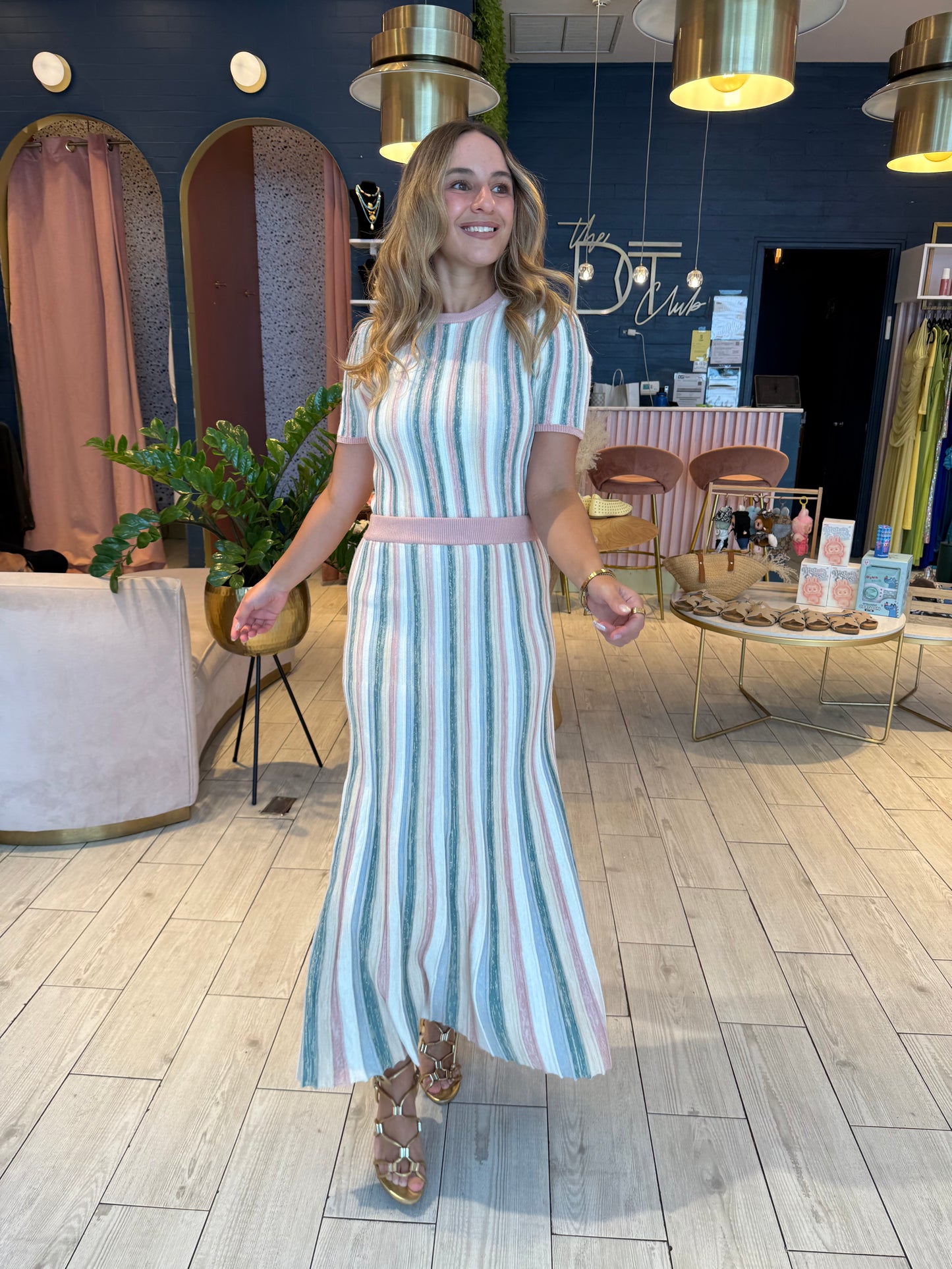 Knitted Ariele's skirt set