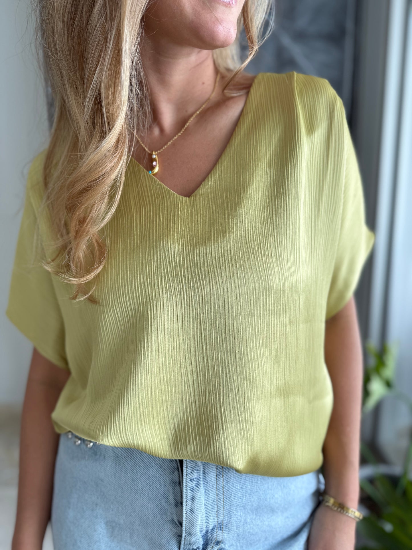 Lime Silky basic top