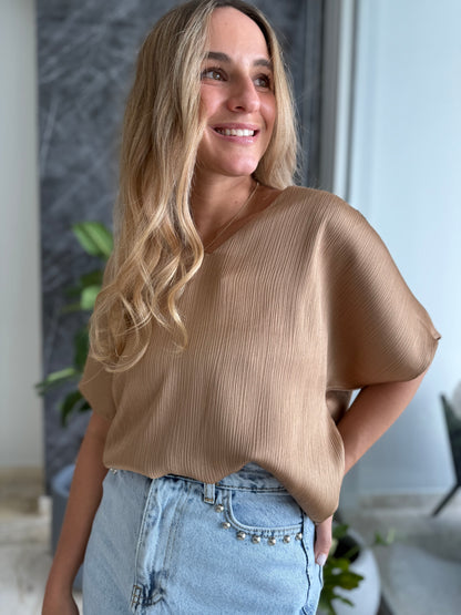Nude Silky basic top