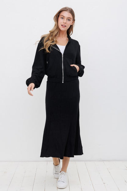 Black Tzniut skirt set 30 enero