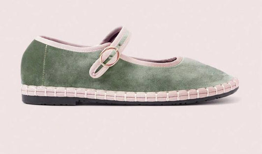 Cream & Matcha Flats DT