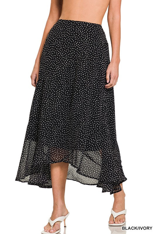 Black mini polka dots skirt 12 nov