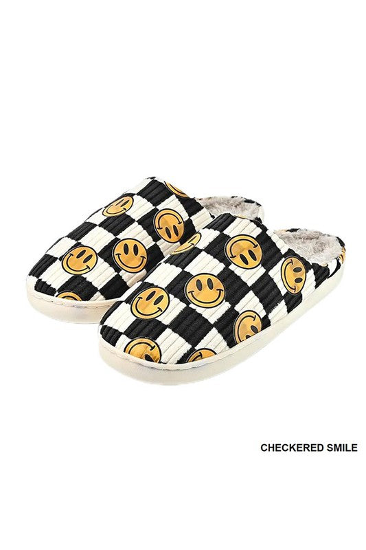 Checkers smiley slippers  12 nov